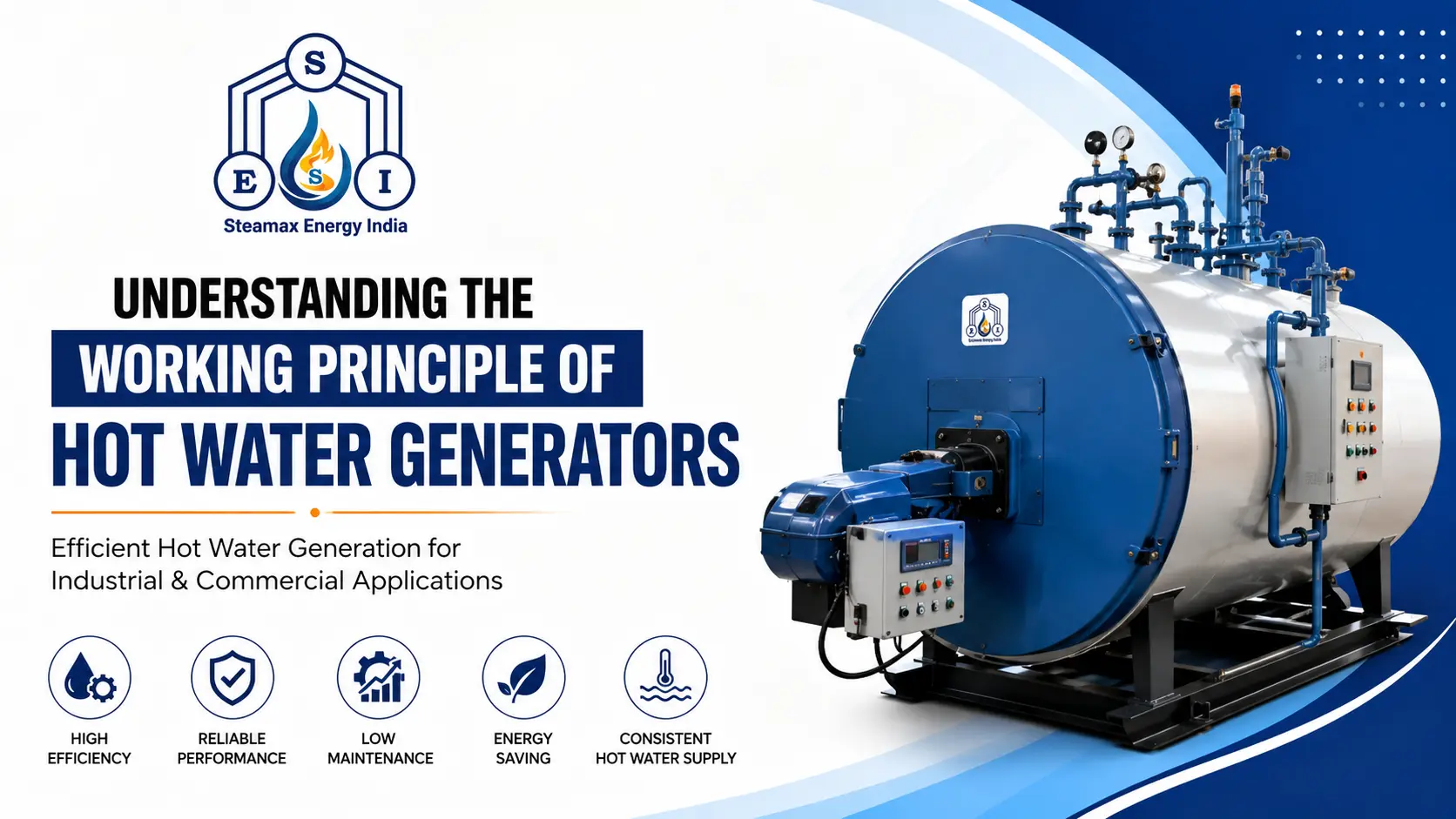 You are currently viewing Understanding the Working Principle of Hot Water Generators